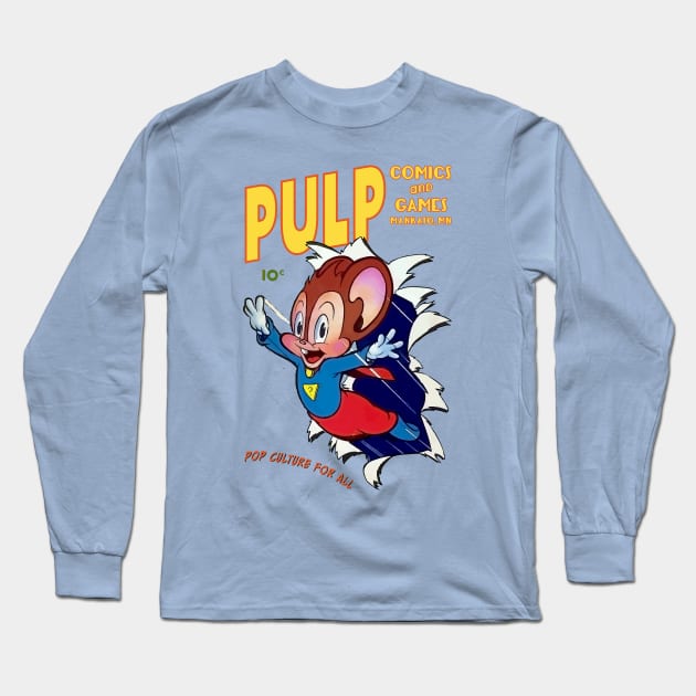 Pulp Super Mouse Long Sleeve T-Shirt by PULP Comics and Games